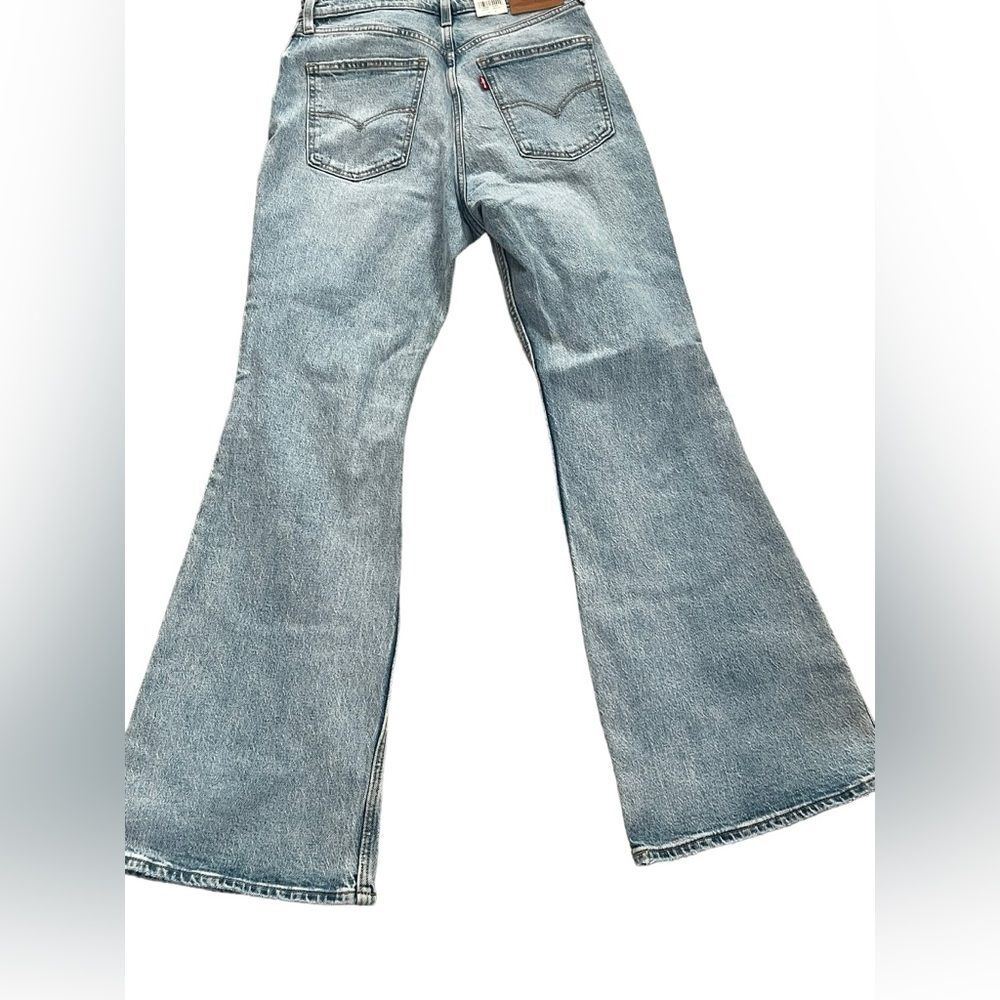 Levi’s NWT Premium 70s High Rise Flare Size 28 Free People Disco Bell Bottom - Picture 12 of 13